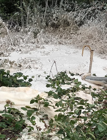 Chalk Extracted During Drilling